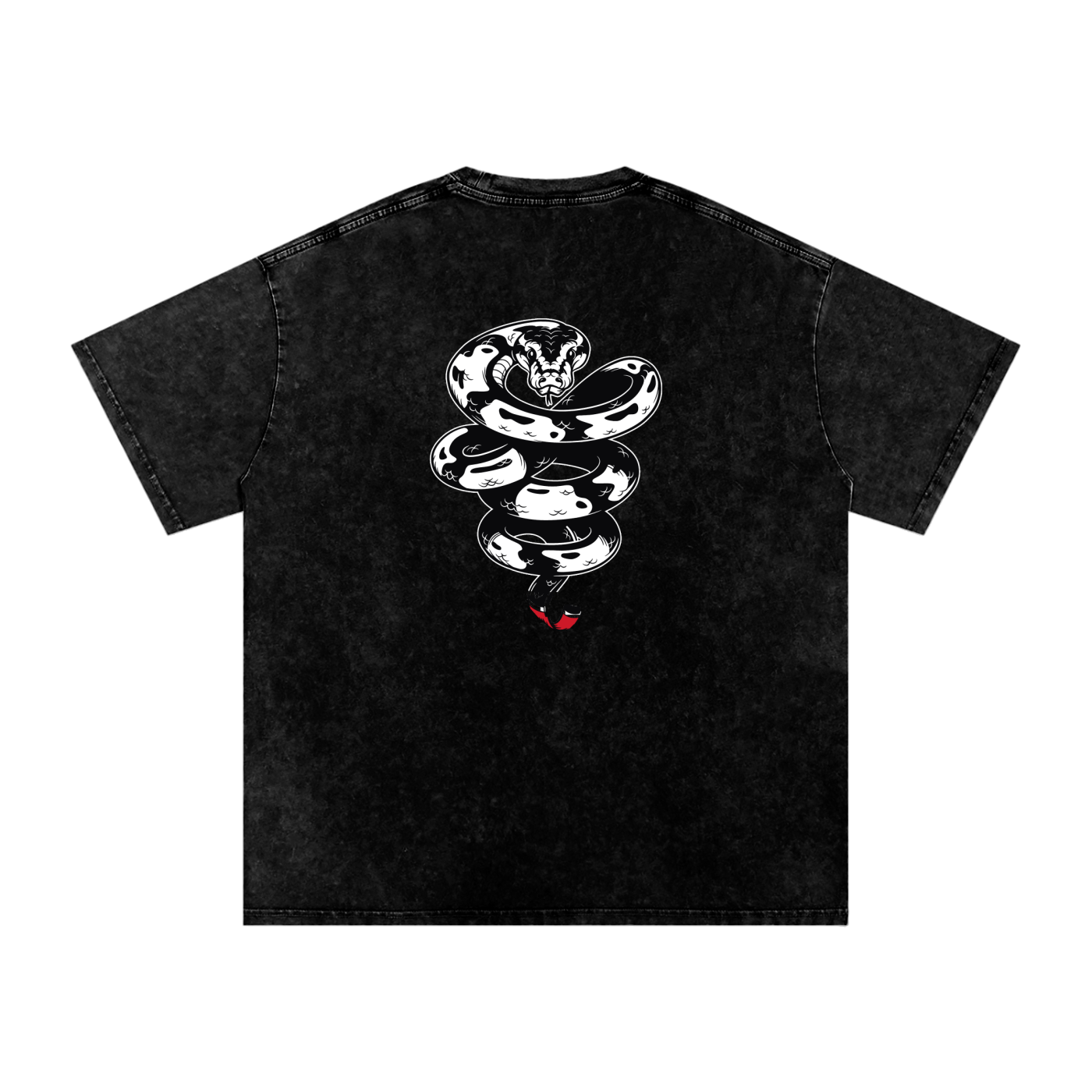 Oversized Cotton T-Shirt OG Logo/Snake Back